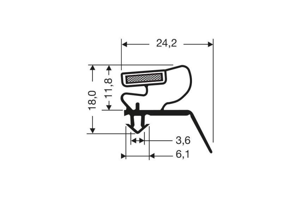 JPC-2030-020 | JOINT MAGNETIQUE - 2550MM/LNG AVEC AIMANT M18