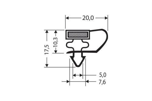 JPC-1120-050 | MAGNEETDICHTING MET MAGNEET M25 2.55MTR/LNG