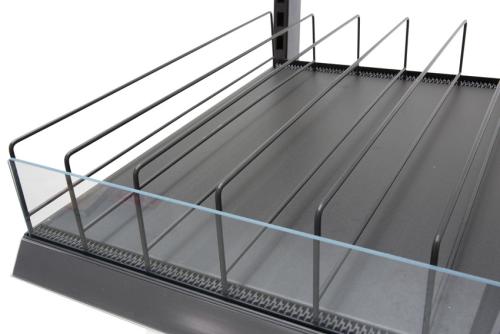 FIF-1431-020 | TABLETTE FIXE 1250MM PLEINE INCLINABLE OU HORIZONTAL + PLEXI 80MM