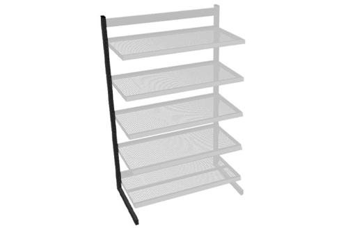 FIF-2101-020 | MONTANT EN L 2100MM - TUBE 80X30X3MM + PIEDS
