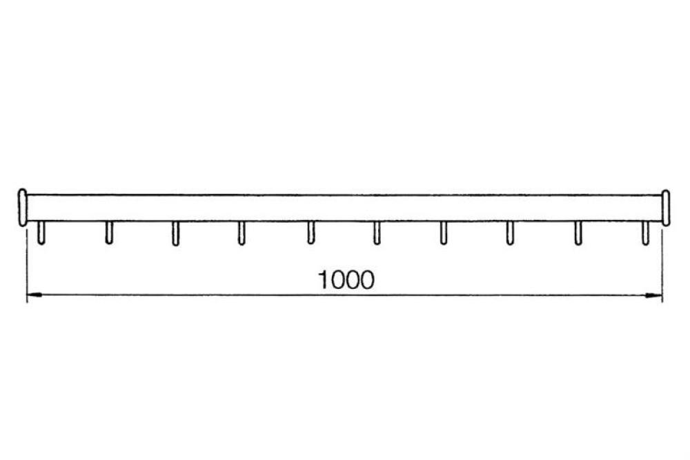CHB-3053-864 | BARRE A VIANDE 1000MM FINITION : E6/EV6