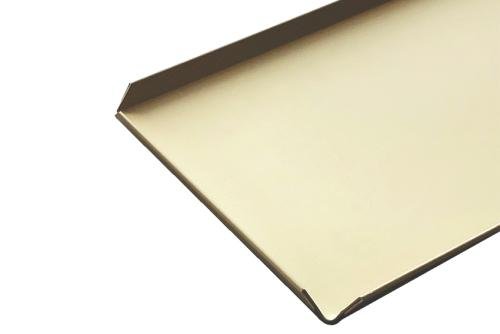 BSE-4010-884 | PLATEAU DE PRESENTATION ALUM. ANODISE DOUBLE BORDURE - 400X100MM