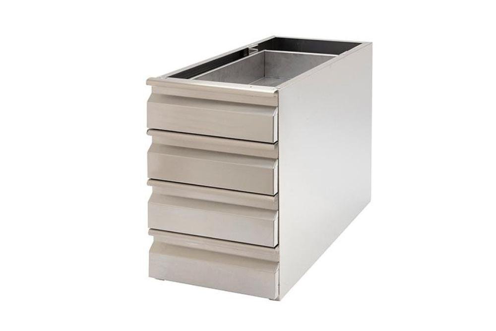 LIC-1470-841 | NEUTRALE RVS LADEBLOK - 4 LADES GN1/1 - AISI304