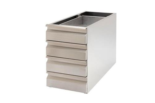 LIC-1470-841 | NEUTRALE RVS LADEBLOK - 4 LADES GN1/1 - AISI304