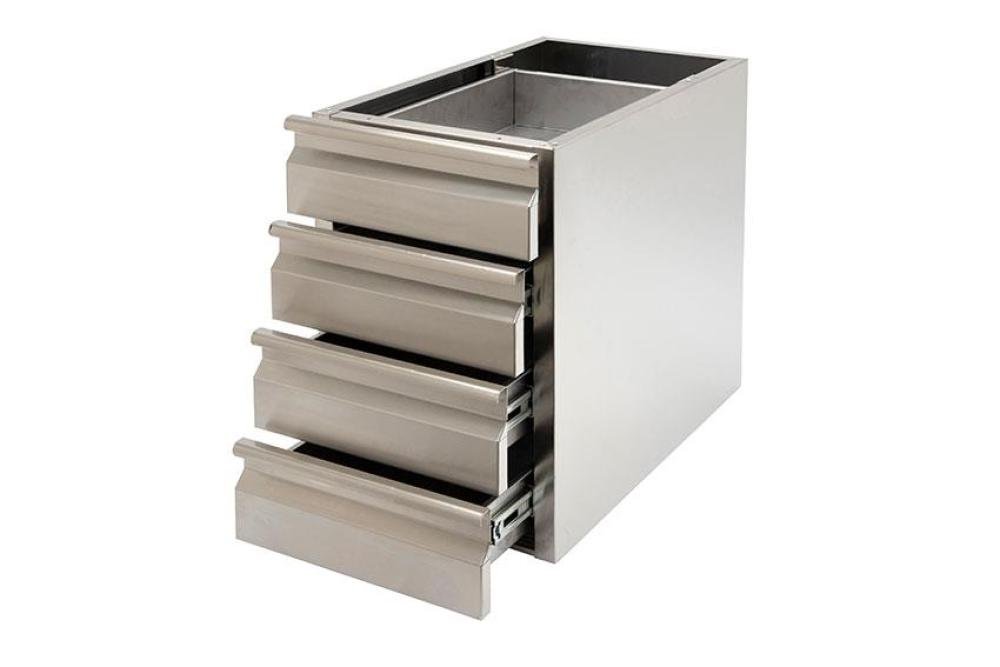 LIC-1470-841 | NEUTRALE RVS LADEBLOK - 4 LADES GN1/1 - AISI304