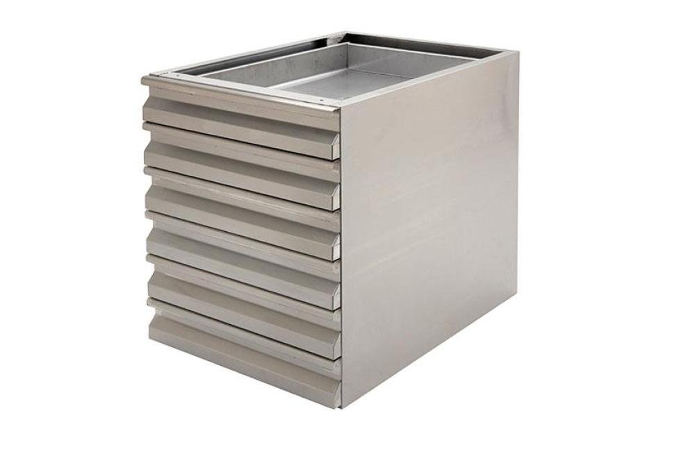 LIC-1670-841 | NEUTRALE RVS LADEBLOK - 6 LADES GN1/1 - AISI304