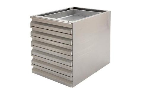 LIC-1670-841 | NEUTRALE RVS LADEBLOK - 6 LADES GN1/1 - AISI304