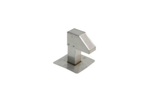 ALX-7302-000 | PASSAGE TOITURE INOX 80X80MM - 1 SORTIE INOX 1.5MM