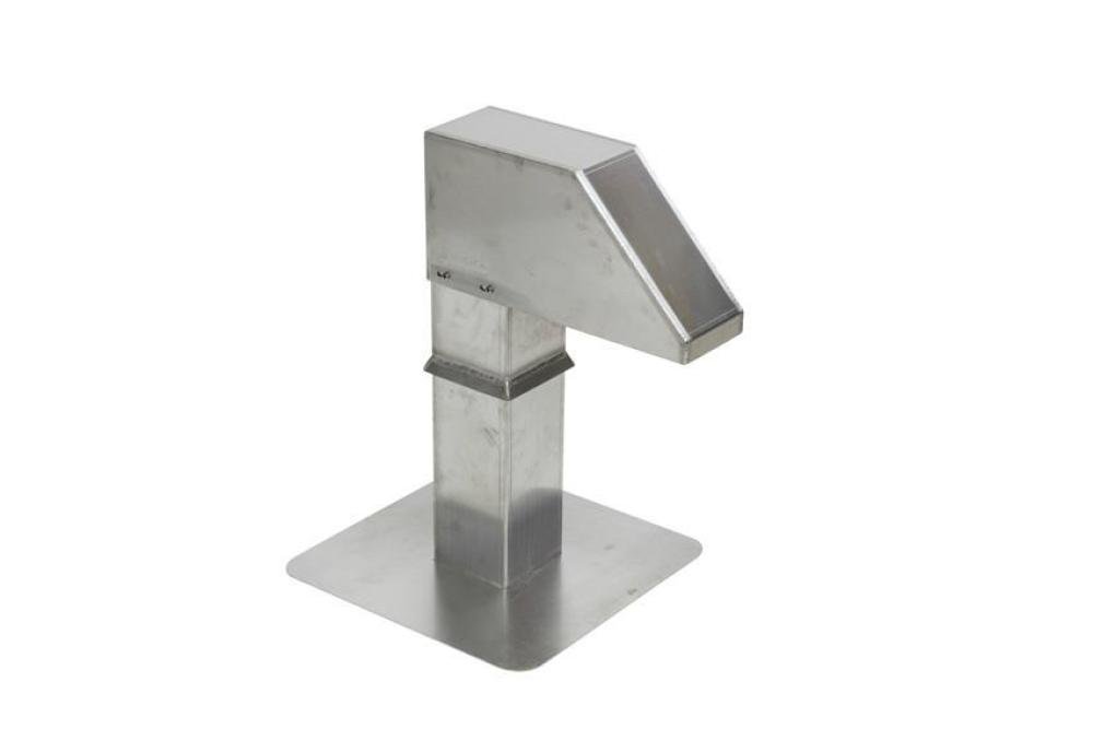 ALX-7126-000 | ALUMINIUM DAKDOORVOER 125X125MM - 1 UITGANG