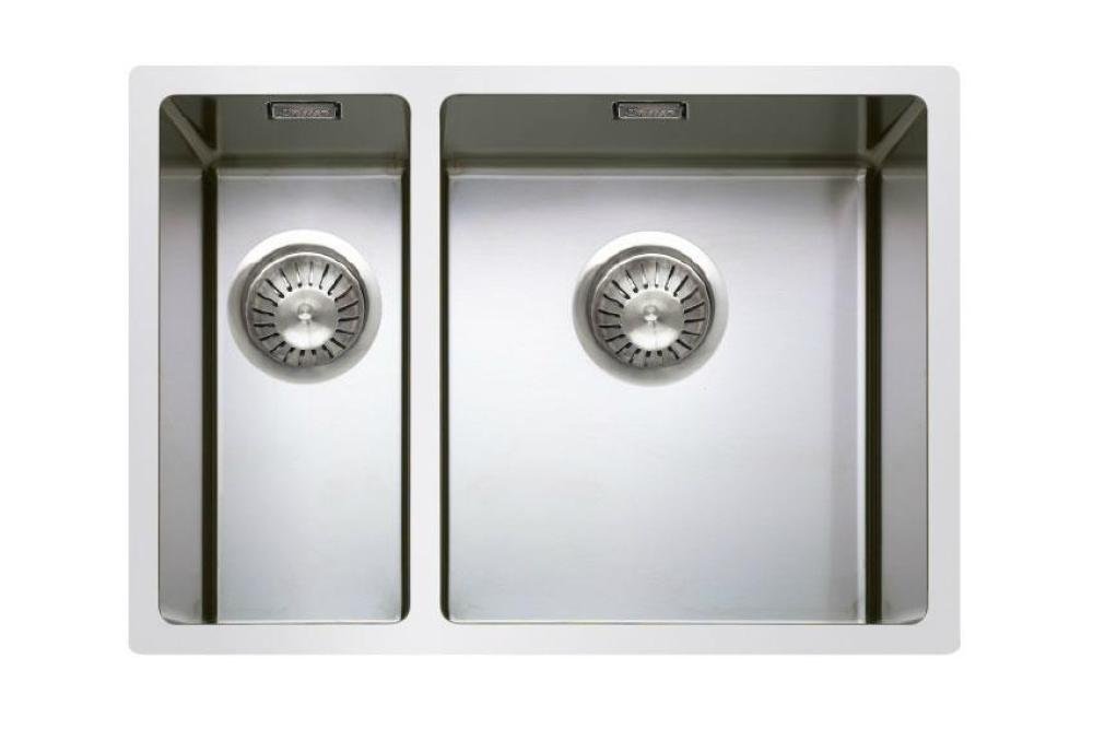 RTA-5140-841 | DUB. SPOELBAK R12 - GEPOLIJST - INCL.AC. L: 400X180X170MM R: 400X400X200MM