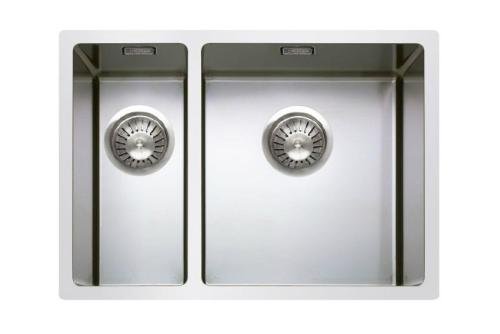 RTA-5140-841 | DUB. SPOELBAK R12 - GEPOLIJST - INCL.AC. L: 400X180X170MM R: 400X400X200MM