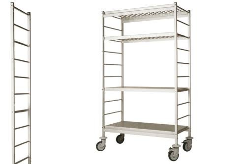 LCB-1508-000 | ECHELLE INOX RAYON MOBIL 1770X500MM ROUES EXCLUS
