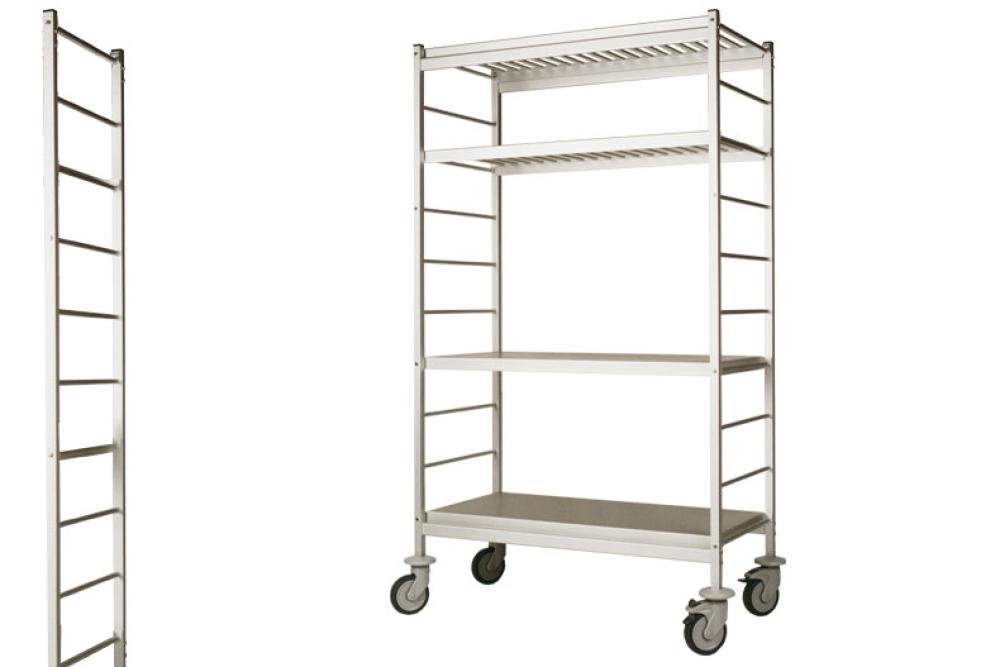 LCB-1608-000 | RVS STAANDER REKWAGEN 1770X600MM EXCLUSIEF WIELEN