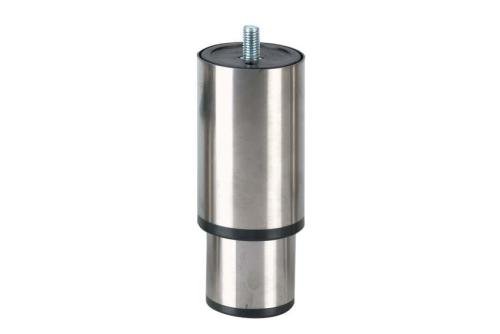 LSP-3310-020 | RVS STELVOET ECOLINE - 145MMH TIGE M10 - ZWARTE KUNSTSTOF ZOOL