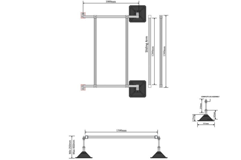 ALX-8219-000 | ALIXO UITBREIDINGSFRAME (IN BOX) 1000X1200MM