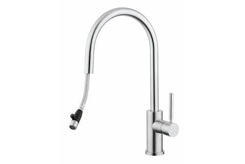 KRO-4102-841 | CIGNO RVS - AISI304 - KRAAN MET UITTREKBARE SPROEIKOP