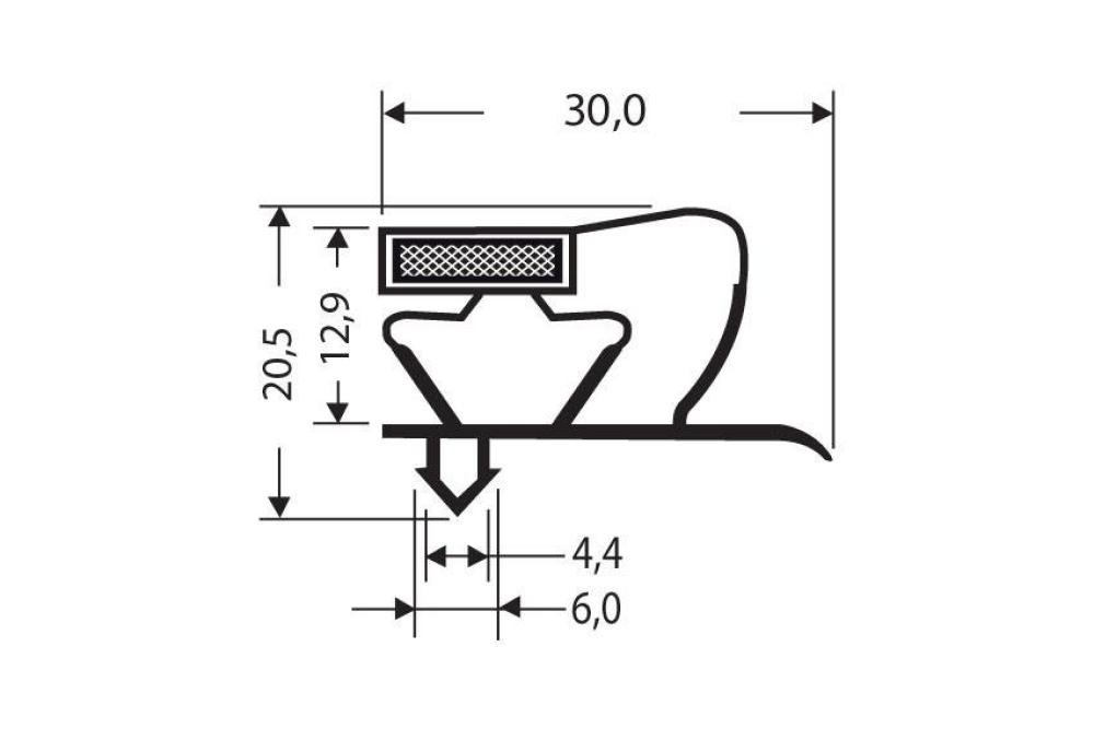 JPC-1210-020 | MAGNEETDICHTING MET MAGNEET M18 2.65MTR/LNG