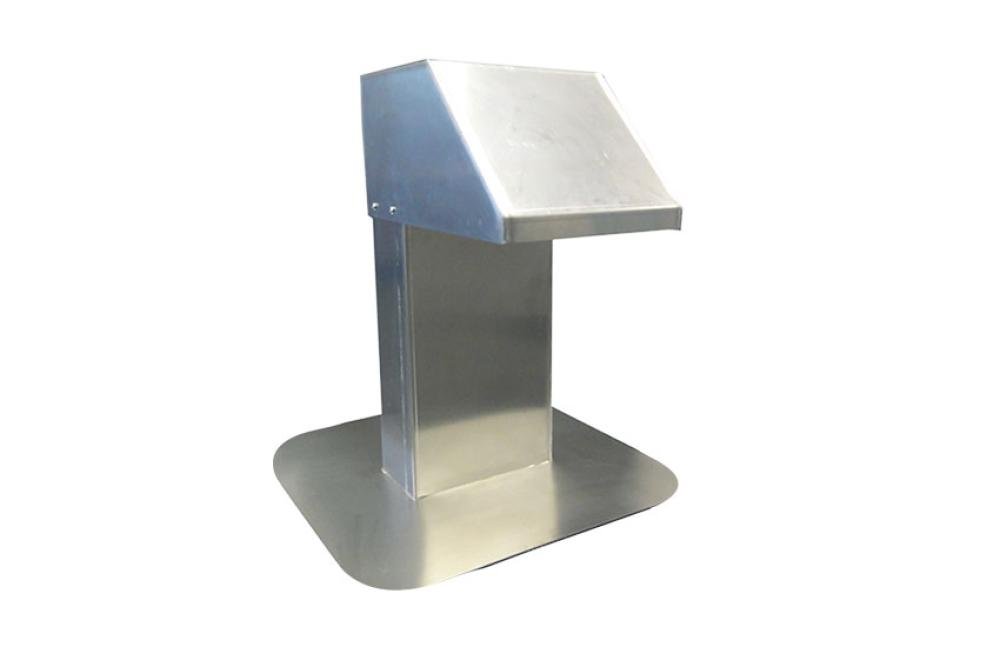 ALX-7356-000 | RVS DAKDOORVOER 125X250MM - 1 UITGANG RVS 1.5MM