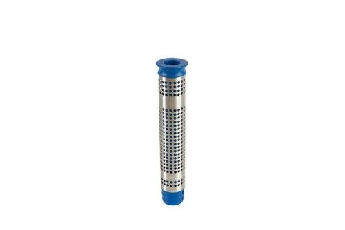 SDI-1120-000 | GEPERFOREERDE STANDPIJP MET INZETBUIS H 205MM - RVS AISI304