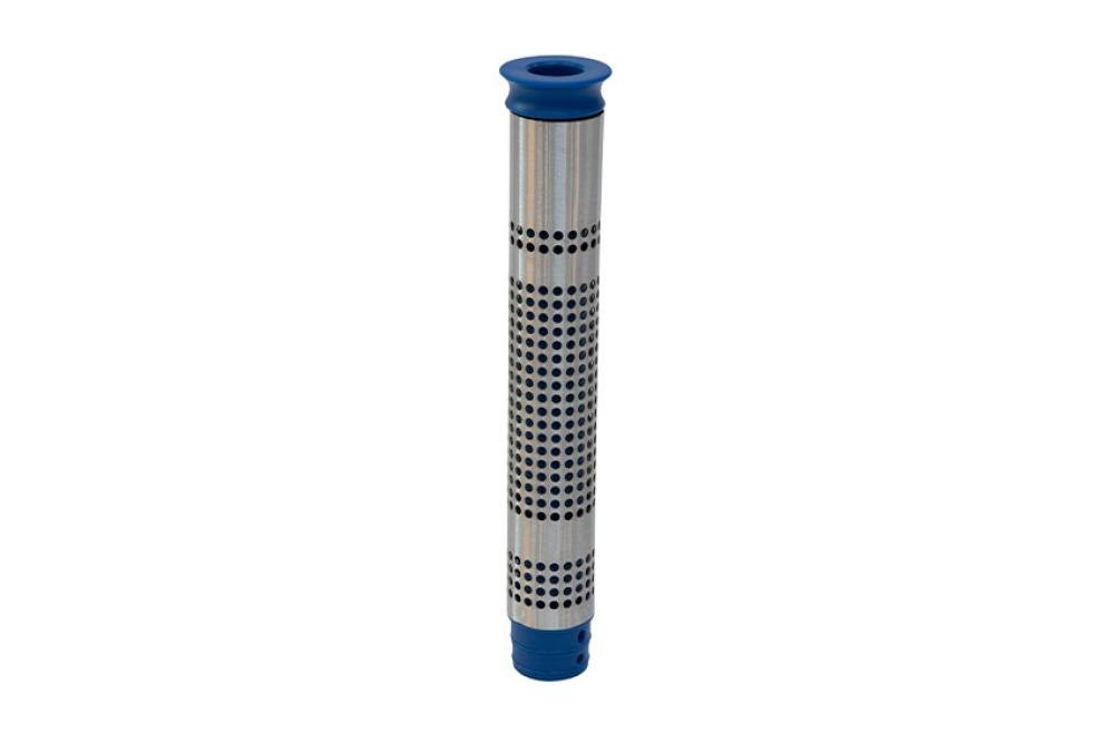 SDI-1140-000 | GEPERFOREERDE STANDPIJP MET INZETBUIS H 305MM - RVS AISI304
