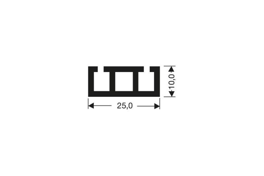 JCR-0600-010 | BEVESTIGINGSSTRIP PVC - 1,18MTR/LNG