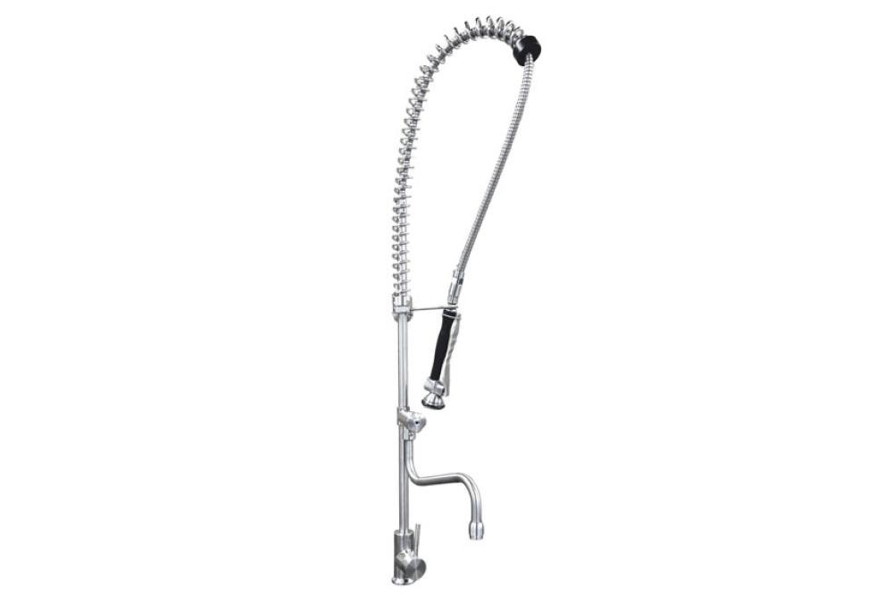 LKS-2510-000 | DOUCHETTE MONOTROU MONTAGE SUR TABLE ROBINET INTERMED. 1/4 TOUR 250MM - INOX