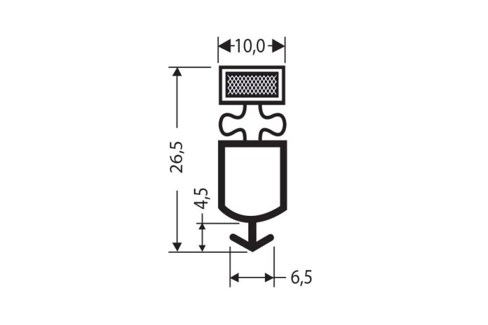 JPC-1500-020 | MAGNEETDICHTING 2,35MTR/LNG