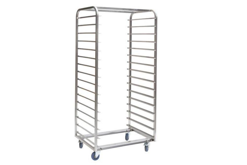 CRT-2661-000 | CHARIOT INOX BAKERY 800X600MM 16 NIVEAUX - TYPE H - ENTR: 800MM (T°-)