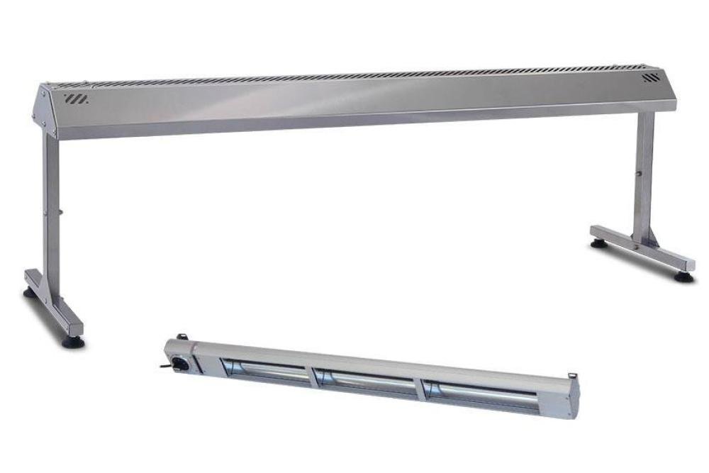 ROB-0073-000 | RVS HOUDER VOOR WARMTELAMP 1200MM INCL. INFRAROODLAMP