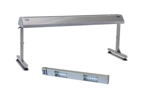 ROB-0064-000 | RVS HOUDER VOOR WARMTELAMP 900MM INCL. KWARTSWARMTELAMP