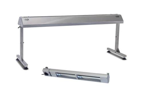 ROB-0063-000 | RVS HOUDER VOOR WARMTELAMP 900MM INCL. INFRAROODLAMP
