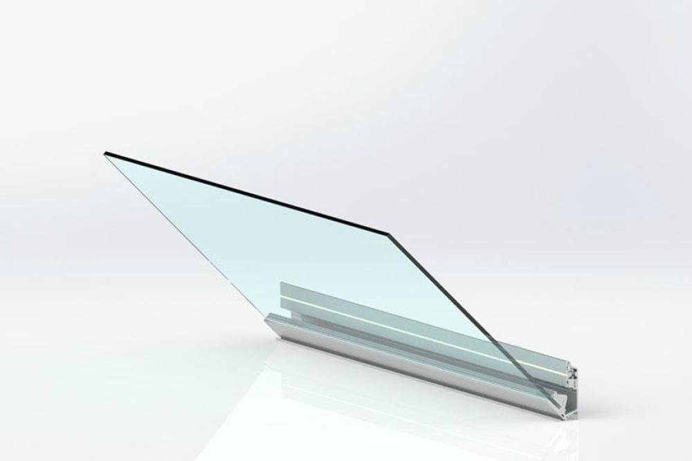 12223.10 | ALUMINIUM GLASHOUDERPROFIEL GEBOORD 6MTR/LNG