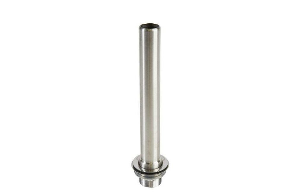 SDI-0300-000 | SET RVS STANDPIJP + AFVOERROOSTER 1'1/2 H 270MM - AISI304