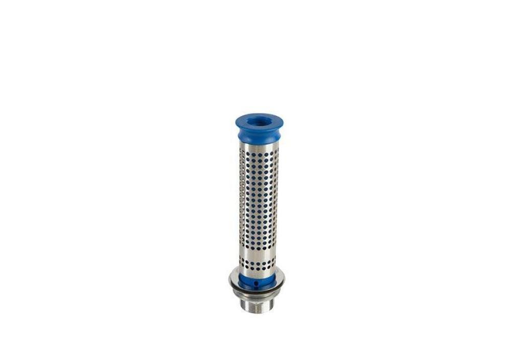 SDI-1200-000 | SET GEPERFOREERDE STANDPIJP MET INZET H 155MM + AFVOERROOSTER 1'1/2 - AISI304