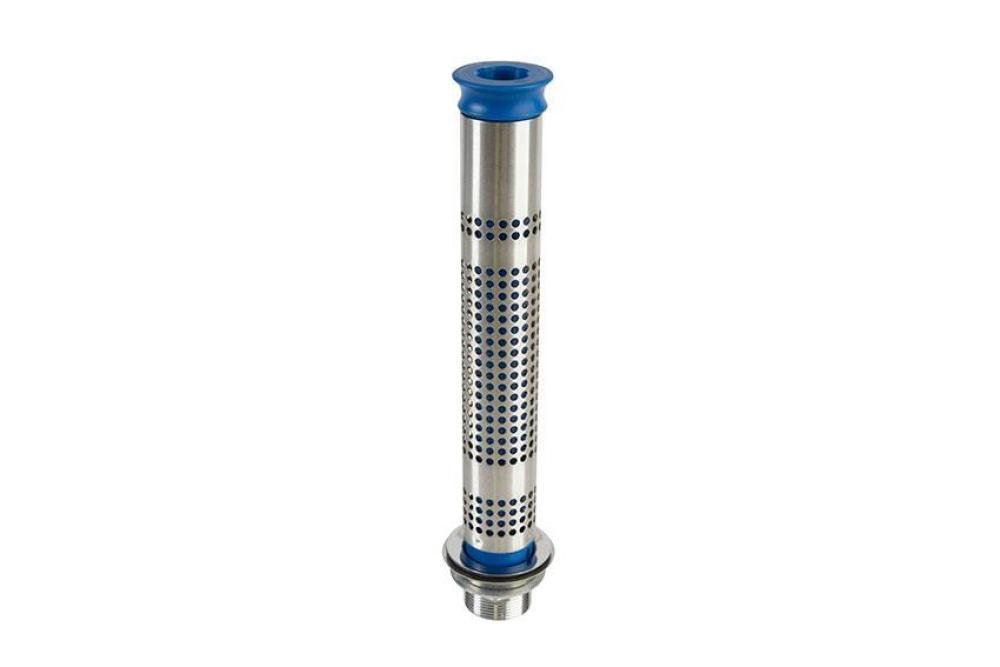 SDI-1300-000 | SET GEPERFOREERDE STANDPIJP MET INZET H 255MM + AFVOERROOSTER 1'1/2 - AISI304