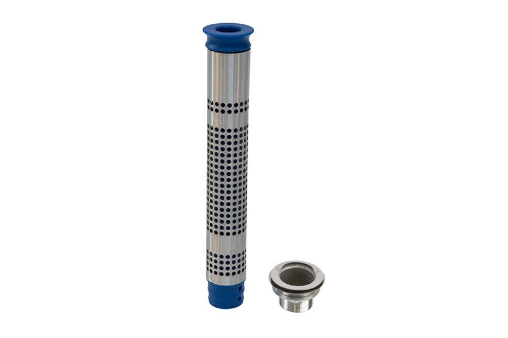 SDI-1320-000 | SET GEPERFOREERDE STANDPIJP MET INZET H 305MM + AFVOERROOSTER 1'1/2 - AISI304