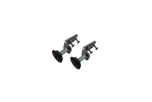 CHR-4000-845 | SET REGELVOETJES - 2PCE/PCK STAANDER VERCHROOMD WIJNREK
