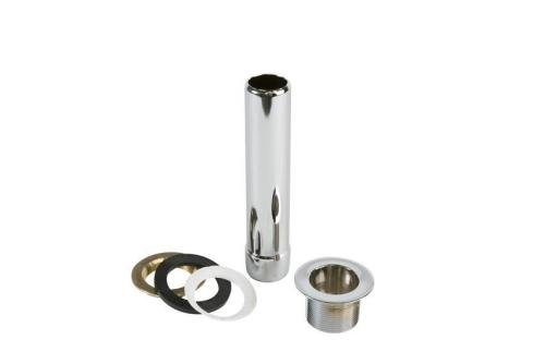 SDV-0170-845 | SET STANDPIJP+AFVOERROOSTER VERCHROOMD H 150MM (SD17) - 1'1/2