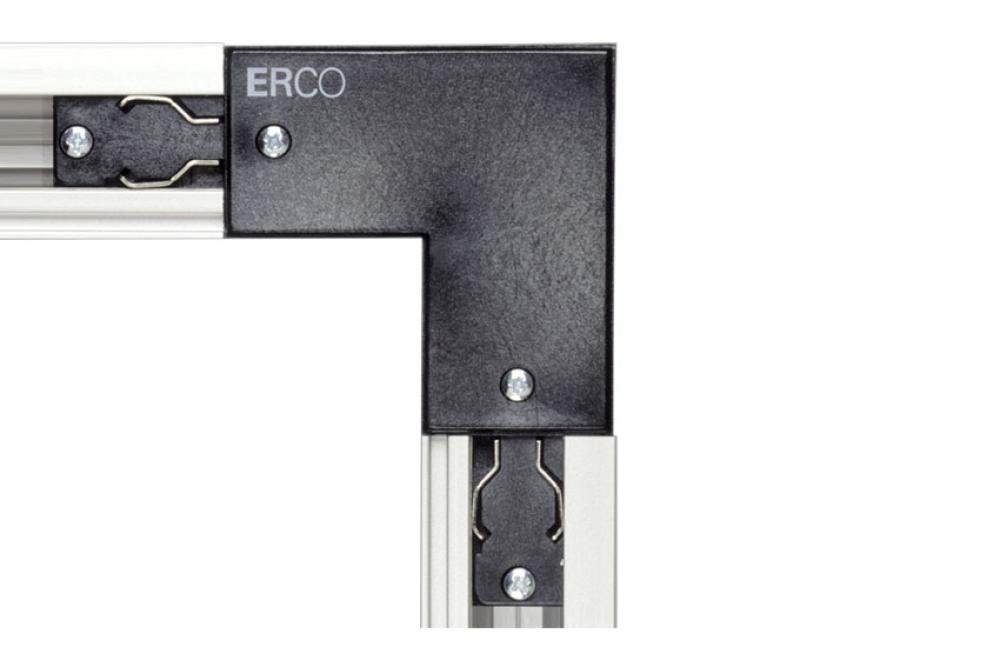 LSH-9013-020 | ERCO TRACK RACCORD D'ANGLE - MISE À LA TERRE INTER. - PR LAMPES CHAUFF LINUM