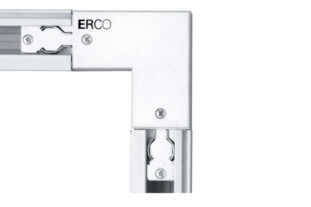LSH-9014-306 | ERCO TRACK RACCORD D'ANGLE - MISE À LA TERRE EXTER. - PR LAMPES CHAUFF LINUM
