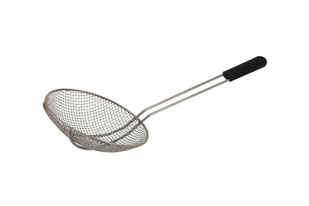 DRF-1124-000 | FRIETSPAAN RVS - Ø240MM GEVLOCHTEN DRAAD - KUNSTSTOF HANDVAT