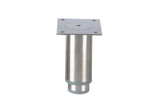 LSP-2210-050 | RVS STELPOOT ECOLINE - 125MMH - 102X82MM RVS PLAAT - GRIJZE KUNSTSTOF ZOOL