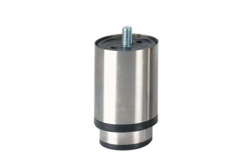 LSP-3010-020 | RVS STELVOET ECOLINE - 90MMH TIGE M10 - ZWARTE KUNSTSTOF ZOOL